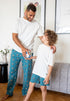 Men summer pajama set Off White T-shirt + Football Pants